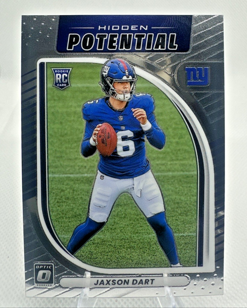 Jaxson Dart  2025 Donruss Optic #2 Hidden Potential #2 New York Giants