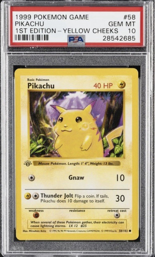 GRADED PIKACHU POKMON CARD! GRADED POKMON CARDS! GREAT GIFT!