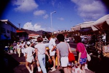 APRIL 1985 Street Scene US Virgin Islands  Slide CF-G