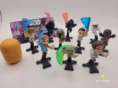STAR WARS KINDER SURPRISE '25/'26 COMPLETE SET OF 10 1.3'' figurines PLS. READ