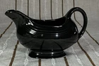 HOMER LAUGHLIN FIESTAWARE Black Gravy Sauce Boat Server W/ Handle Post 86