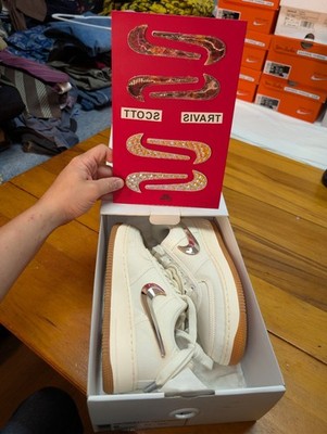 Nike Air Force 1 Low Travis Scott Sail - Size 6 - Deadstock / Brand New In Box
