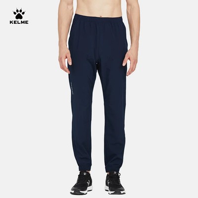 KELME Men's Football Training Sports Pants Woven Breathable Ninth Pants Joggers 