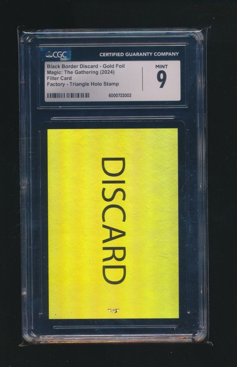 DISCARD GOLD FOIL 2024 MAGIC THE GATHERING TRIANGLE HOLO STAMP