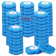 60PCS Disposable Toilet Brush Replacement Heads Cleaning Pads for Cleaner Wand