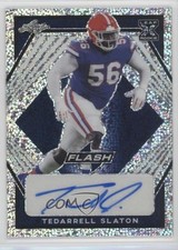 2021 Leaf Flash Navy Blue 50/75 Tedarrell Slaton #BA-TS3 Auto 3c2