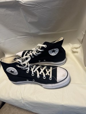 Converse Chuck Taylor Platform Women Size 9 Black Shoes High Tips