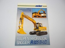 Prospekt Eder R825 B-CL Hydraulikbagger Raupenbagger 1980/90er Jahre