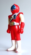 Japan Rare Popy Spade Ace J.A.K.Q. Dengekitai Red Molding Painted PVC Toy Figure