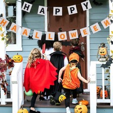 Happy Halloween Banner Decoration Non Woven Party Garland Hanging Bunting Decor