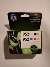 HP 952XL Black  952 Color Ink N9K28AN Combo 4 Pack OEM Sealed Sep/2021