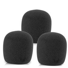 SM58 Windscreen, Mic Foam for Shure SM58 SM48 Vocal Microphone Pop Filter, Bl...