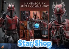 New Hot Toys TMS127 Star Wars Ahsoka Mandalorian Super Commando 1/6 Figure Stock