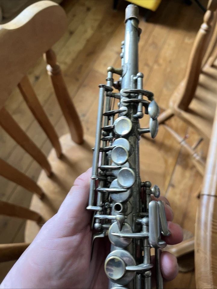 Very  Rare Antique Eb Sopranino Saxophone, Made In Paris c1910. - Image 4 of 4