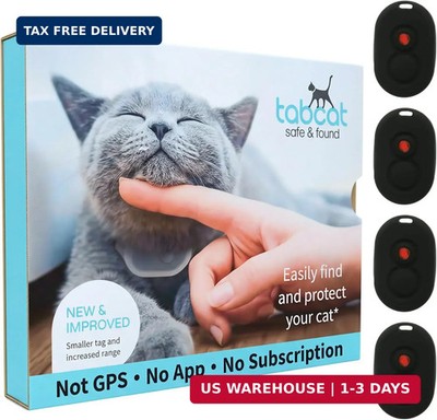Tabcat V2 Cat Kitten Tracker - No Monthly Subscription Fee | 4 Lightweight H...