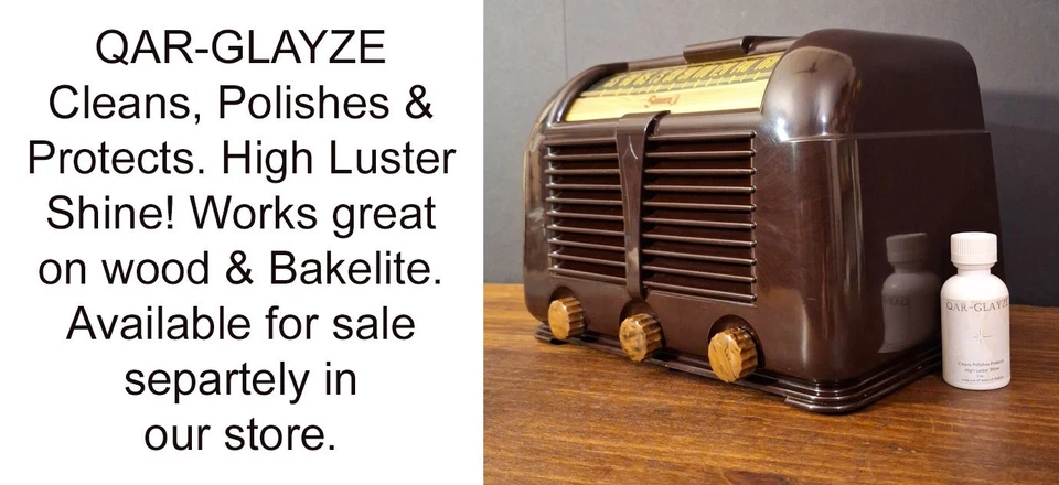 Antigua radio de tubo antigua de baquelita Sonora vintage - mesa restaurada y funcionando Foto 4 de 4