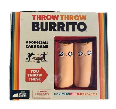 New Throw Throw Burrito Dodgeball Card Game Exploding Kittens Family Party Game