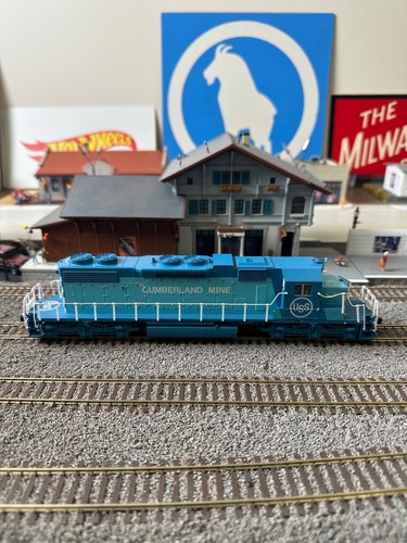 USED Kato EMD SD38-2 HO Locomotive USS Cumberland US Steel #1 37-6491 - Picture 3 of 9