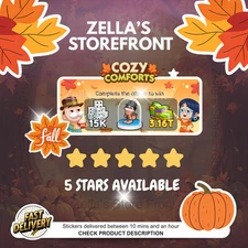 Cozy Comforts - Monopoly Go 5 Stars Stickers