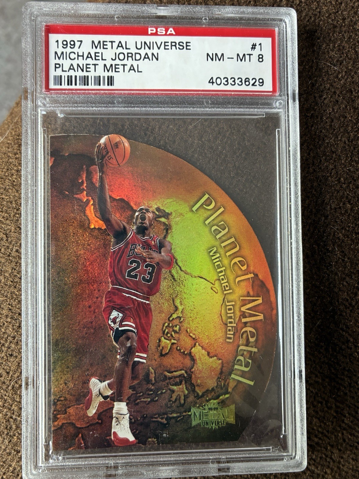 Michael Jordan 1997 Metal Universe #1 Planet Metal Price Guide