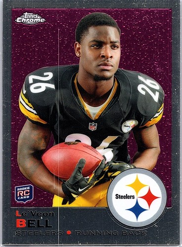 LE'Veon Bell #28 2013 Topps Chrome 1969 Inserts card