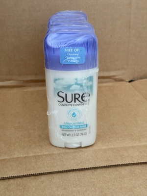 #ad #ad Sure Original Solid Unscented Anti Perspirant 2.7 Ounce Pack of 12 $54.99