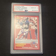 42625261 Thurman Thomas 1989 Score #211 Rookie RC PSA 10 10