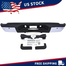 Chrome Rear Step Bumper Whole For 2011-2014 Chevy Silverado Sierra 2500 3500 Hd Chrome Rear Step Bumper Whole For 2011-2014 Chevy Silverado Sierra 2500 3500 Hd