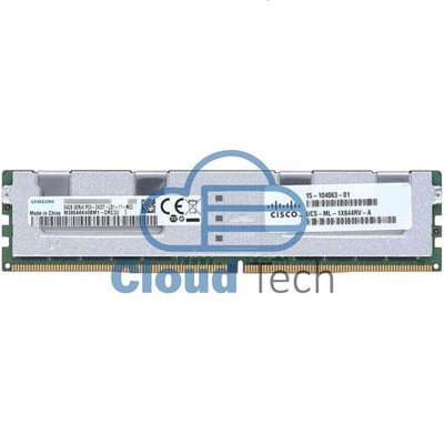 UCS-ML-1X644RV-A Cisco 64GB PC4-19200 DDR4-2400MHz LRDIMM CL17 ECC Reg Memory