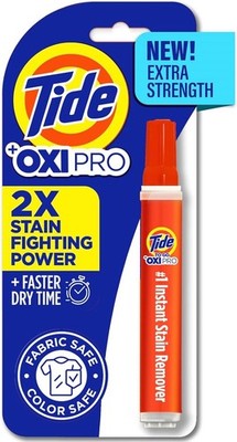 Tide To Go + Oxi Pro Stain Remover Pen, Extra Strength, Color Safe, 1 Pack