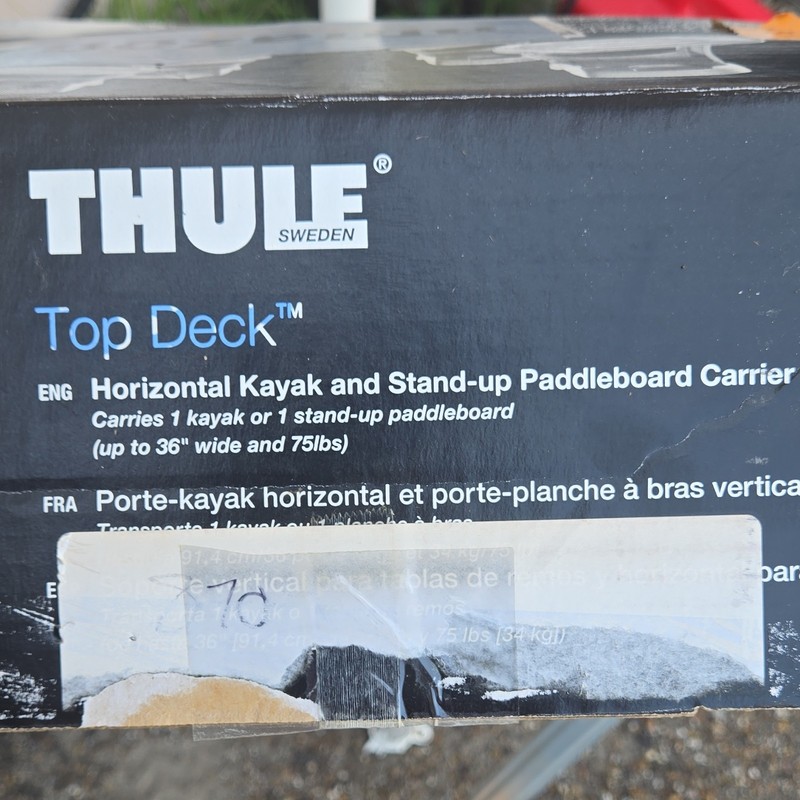 Thule Top Deck 881 Horizontal Kayak and Stand Up Paddle Board Roof Carrier