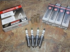 4x Candele di accensione BRISK P46 Super Iridium adatte a: Nissan Versa - 1.6 - dal 2008 al 2014