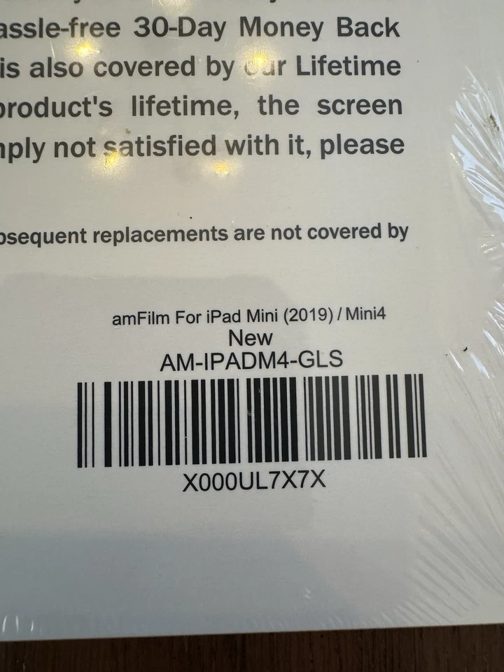 amFilm Apple iPad Mini 5 / Mini 4 Tempered Glass Screen Protector (1 Pack) - Image 2 of 2
