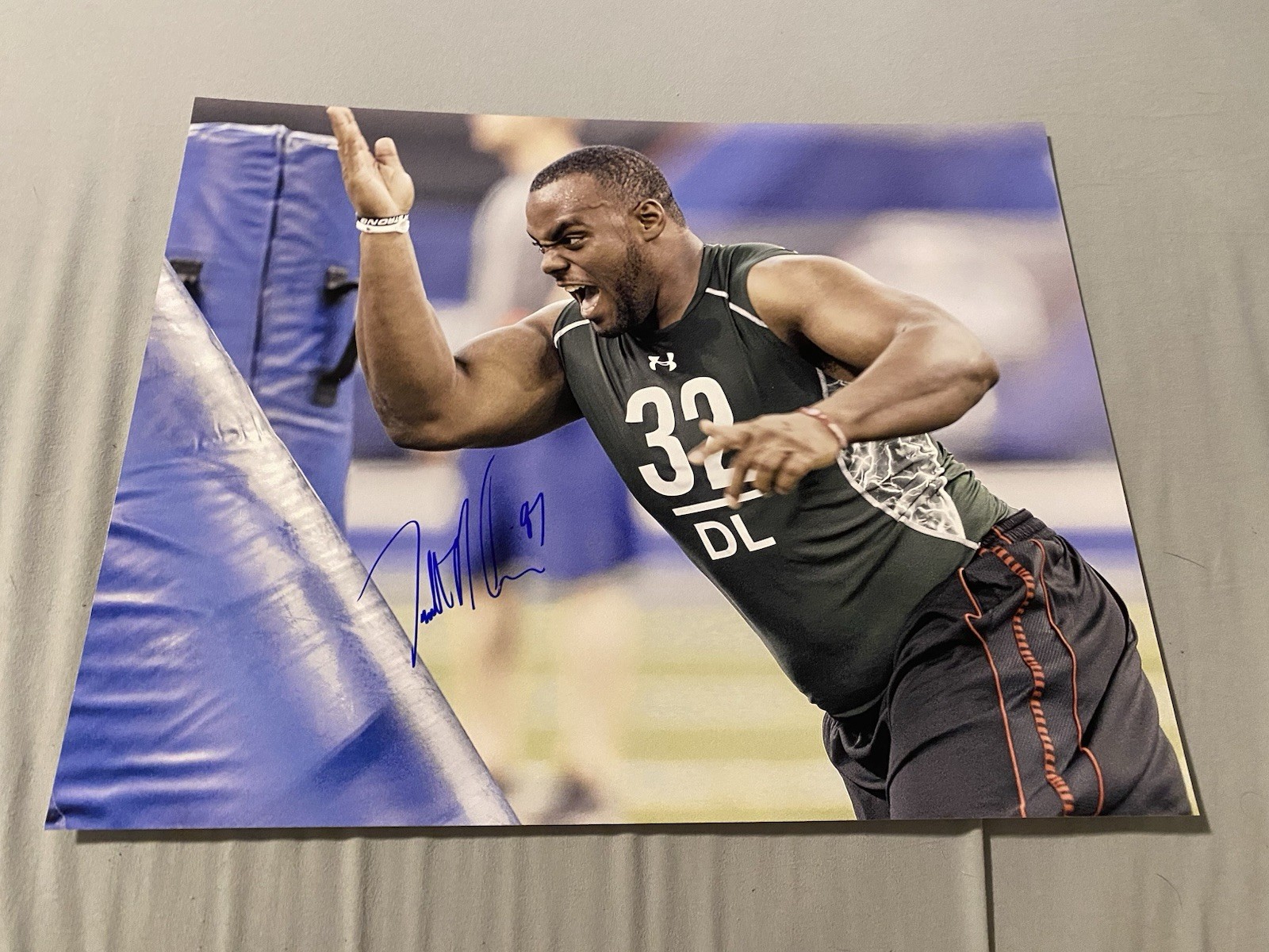 Terrell McClain Dallas Cowboys Football Signed 11x14 Photo NFL USF Bulls