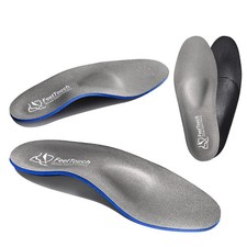 FeetTouch Strong Arch Support Orthotics for Men6-6.5/Women8-8.5, Grey