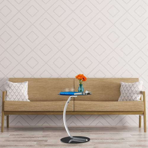 Mesa auxiliar mesita moderna 3 kg 55 cm mesa de café mesa redonda mesa de salón - Imagen 2 de 10