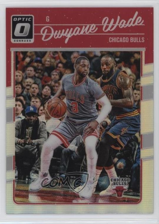 2016 Donruss Optic Holo Silver Prizm (Guarded by ) Dwyane Wade LeBron James z7j