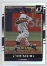 2016 Panini Donruss Stat Line Career 64/333 Chris Archer #152 5g4