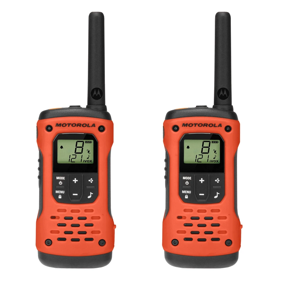Motorola Solutions T605 35 mi. Waterproof Two-Way Radio Orange 2-Pack w/ Accesso - Image 2 of 4