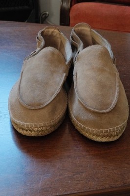 MASSIMO DUTTI |  espadrilles Shoes Suede Sz 44 Men Unworn Fine Suede upper