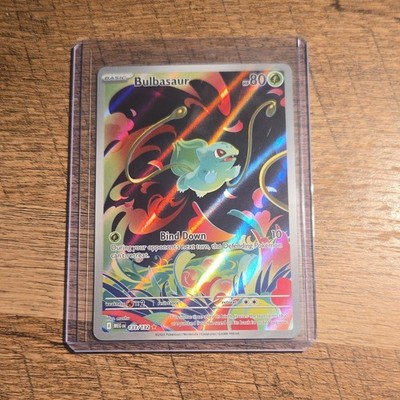 Pokémon Bulbasaur Me01: Mega Evolution 133/132 Full Art Illustration Rare Holo  