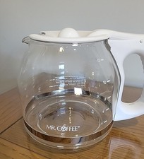 Mr. Coffee Replacement 12-Cup Glass Carafe, White -Replacement