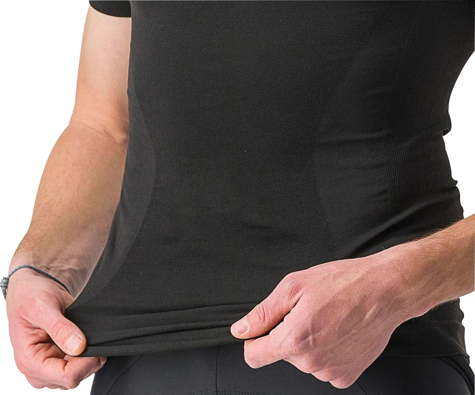 Castelli Core Seamless Mens Cycling Base Layer Black Short Sleeve Top Jersey - Image 3 of 4