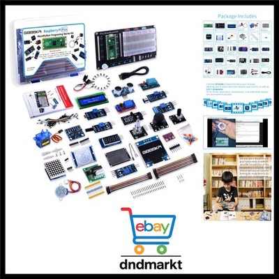 Raspberry Pi Pico Programmierkit LCD I2C Breadboard Lernset kompakt