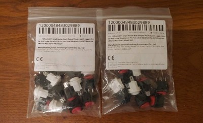 30 Pcs AC 3A 250V SPST ON/OFF boat shaped Snap in Rocker Switch
