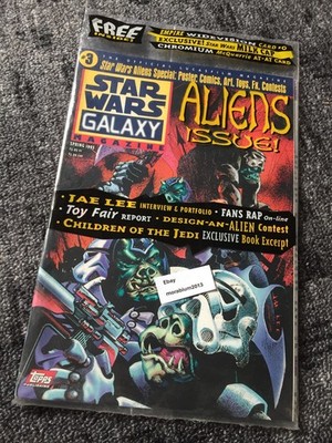 STAR WARS GALAXY MAGAZINE #3 - NEU - incl. Widevision Card, Milk Cap, AT-AT Card