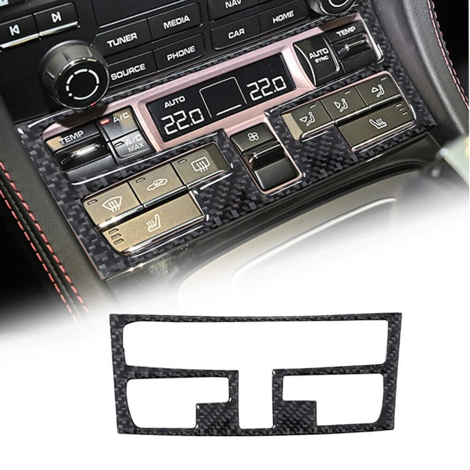 Cubierta interior de fibra de carbono 23 piezas para Porsche 718 Cayman Boxster 16-22 Foto 2 de 4