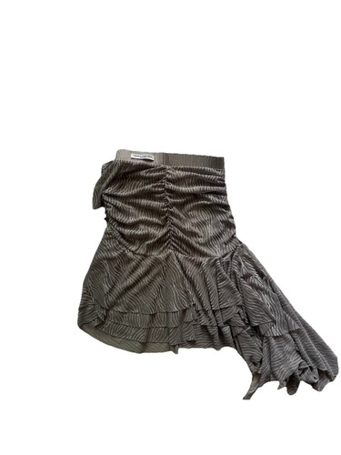 T DANCE CLOTHES DESIGN Ruched Mesh Mini Skirt