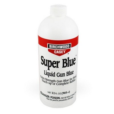 Birchwood Casey Super Blue Liquid Gun Blue 32 Fl Oz Plastic Quart Bottle - 13432