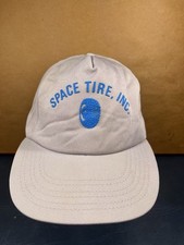 Vintage Space Tire Inc Silver Foam Made In USA SnapBack Hat